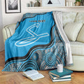 Custom Adelaide Strikers Blanket Indigenous Art - Grunge Style