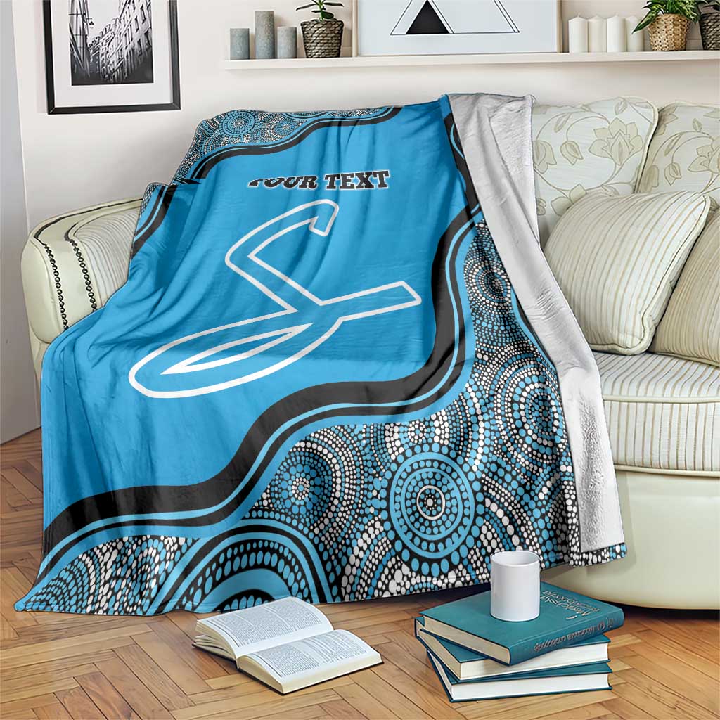 Custom Adelaide Strikers Blanket Indigenous Art - Grunge Style