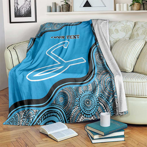 Custom Adelaide Strikers Blanket Indigenous Art - Grunge Style