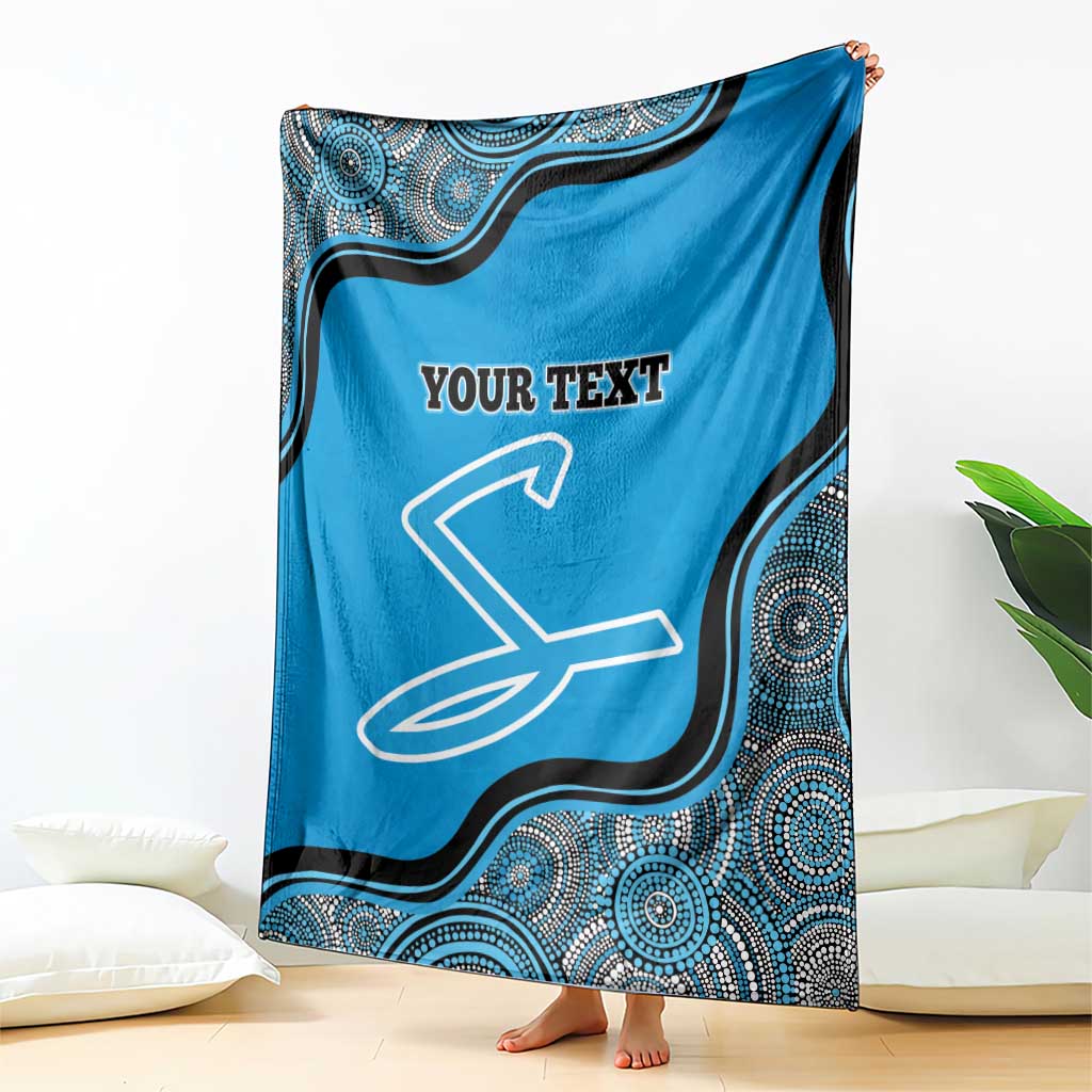 Custom Adelaide Strikers Blanket Indigenous Art - Grunge Style