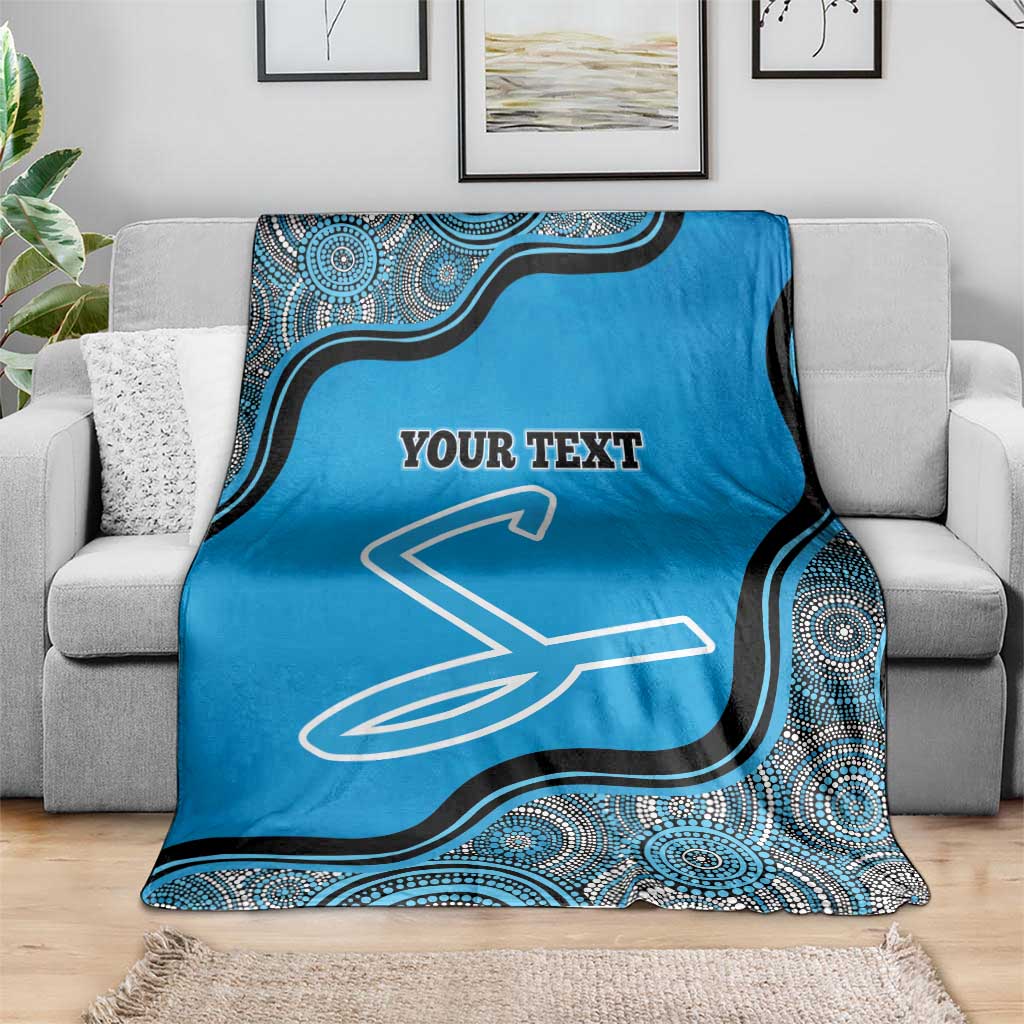 Custom Adelaide Strikers Blanket Indigenous Art - Grunge Style
