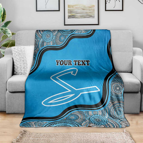 Custom Adelaide Strikers Blanket Indigenous Art - Grunge Style