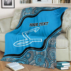 Custom Adelaide Strikers Blanket Indigenous Art - Grunge Style