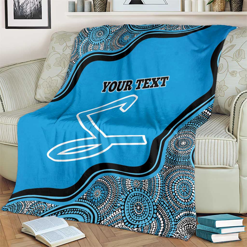 Custom Adelaide Strikers Blanket Indigenous Art - Grunge Style