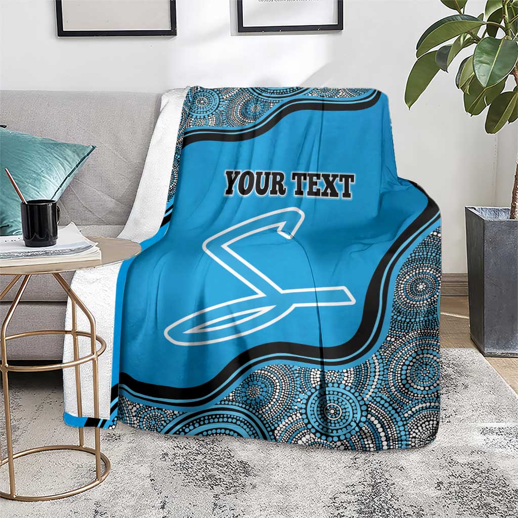 Custom Adelaide Strikers Blanket Indigenous Art - Grunge Style