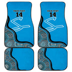 Custom Adelaide Strikers Car Mats Indigenous Art - Grunge Style
