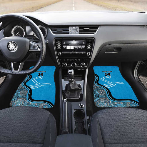 Custom Adelaide Strikers Car Mats Indigenous Art - Grunge Style