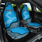 Custom Adelaide Strikers Car Seat Cover Indigenous Art - Grunge Style
