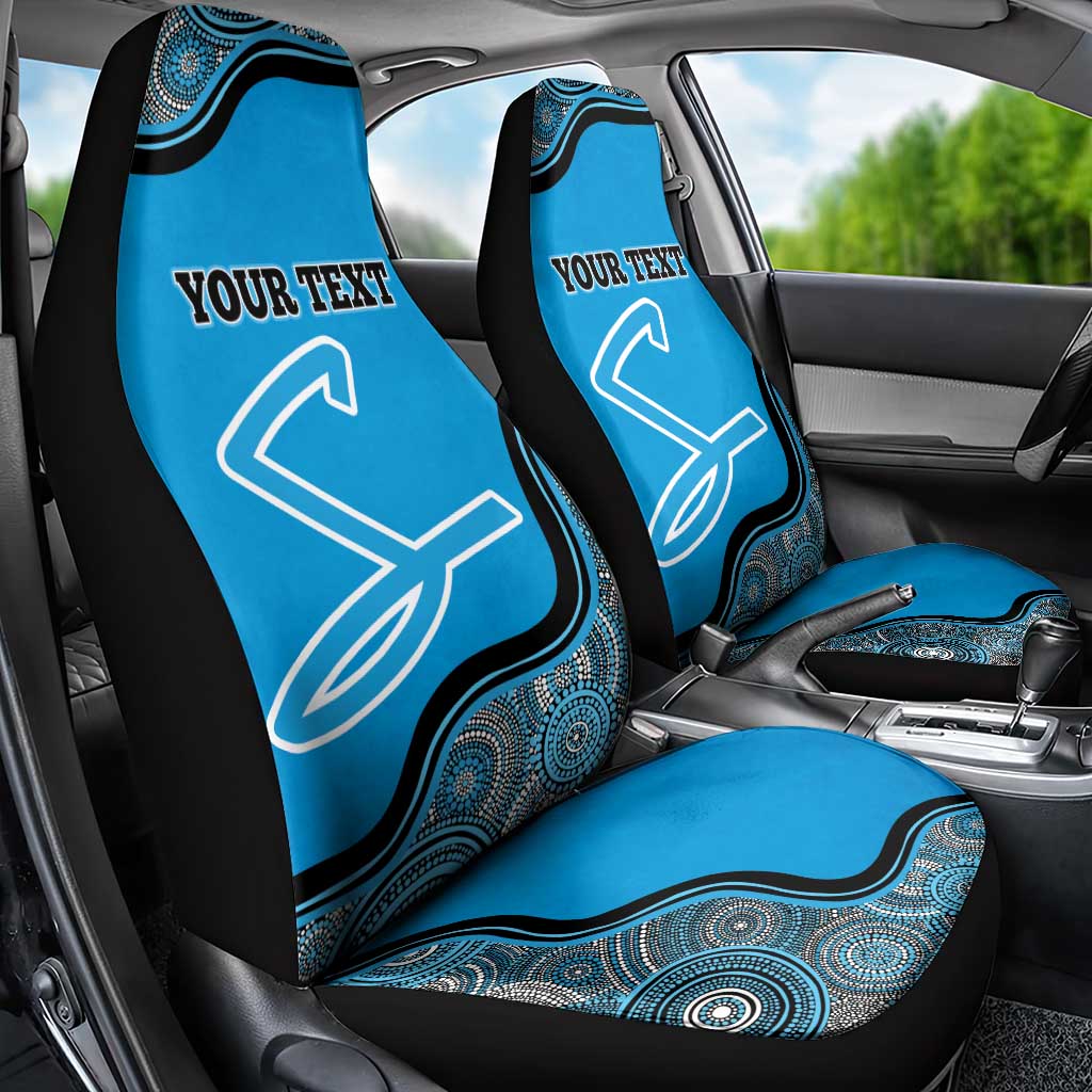 Custom Adelaide Strikers Car Seat Cover Indigenous Art - Grunge Style