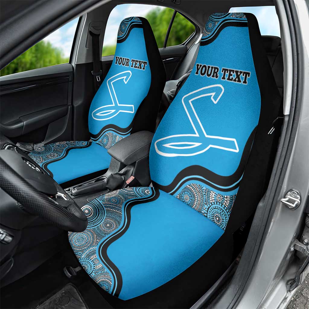 Custom Adelaide Strikers Car Seat Cover Indigenous Art - Grunge Style