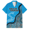 Custom Adelaide Strikers Family Matching Long Sleeve Bodycon Dress and Hawaiian Shirt Indigenous Art - Grunge Style