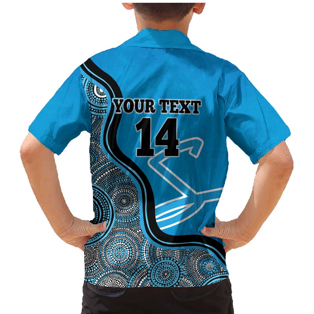 Custom Adelaide Strikers Family Matching Mermaid Dress and Hawaiian Shirt Indigenous Art - Grunge Style