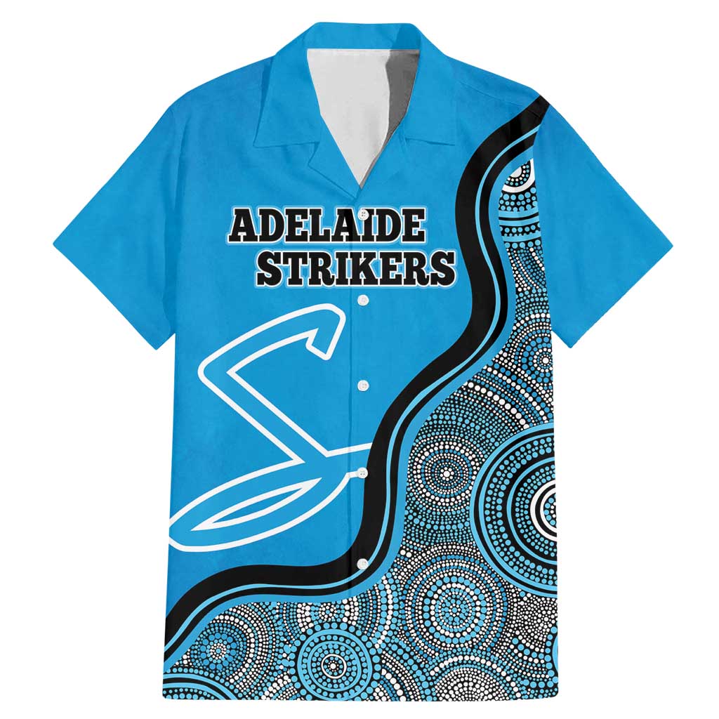 Custom Adelaide Strikers Family Matching Mermaid Dress and Hawaiian Shirt Indigenous Art - Grunge Style