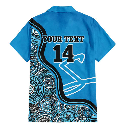 Custom Adelaide Strikers Family Matching Mermaid Dress and Hawaiian Shirt Indigenous Art - Grunge Style