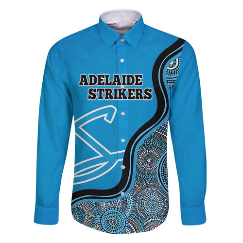 Custom Adelaide Strikers Family Matching Mermaid Dress and Hawaiian Shirt Indigenous Art - Grunge Style