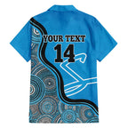 Custom Adelaide Strikers Family Matching Off The Shoulder Long Sleeve Dress and Hawaiian Shirt Indigenous Art - Grunge Style