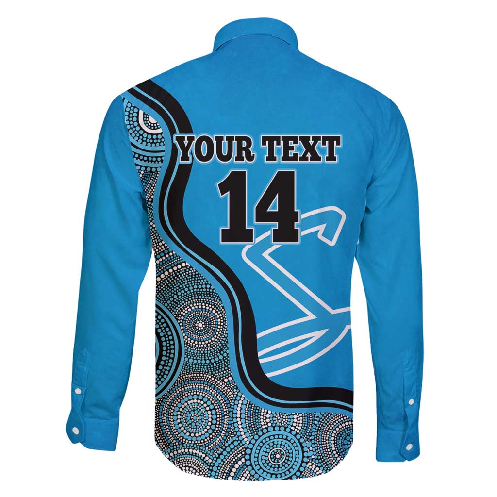 Custom Adelaide Strikers Family Matching Off Shoulder Maxi Dress and Hawaiian Shirt Indigenous Art - Grunge Style