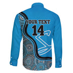 Custom Adelaide Strikers Family Matching Off Shoulder Maxi Dress and Hawaiian Shirt Indigenous Art - Grunge Style