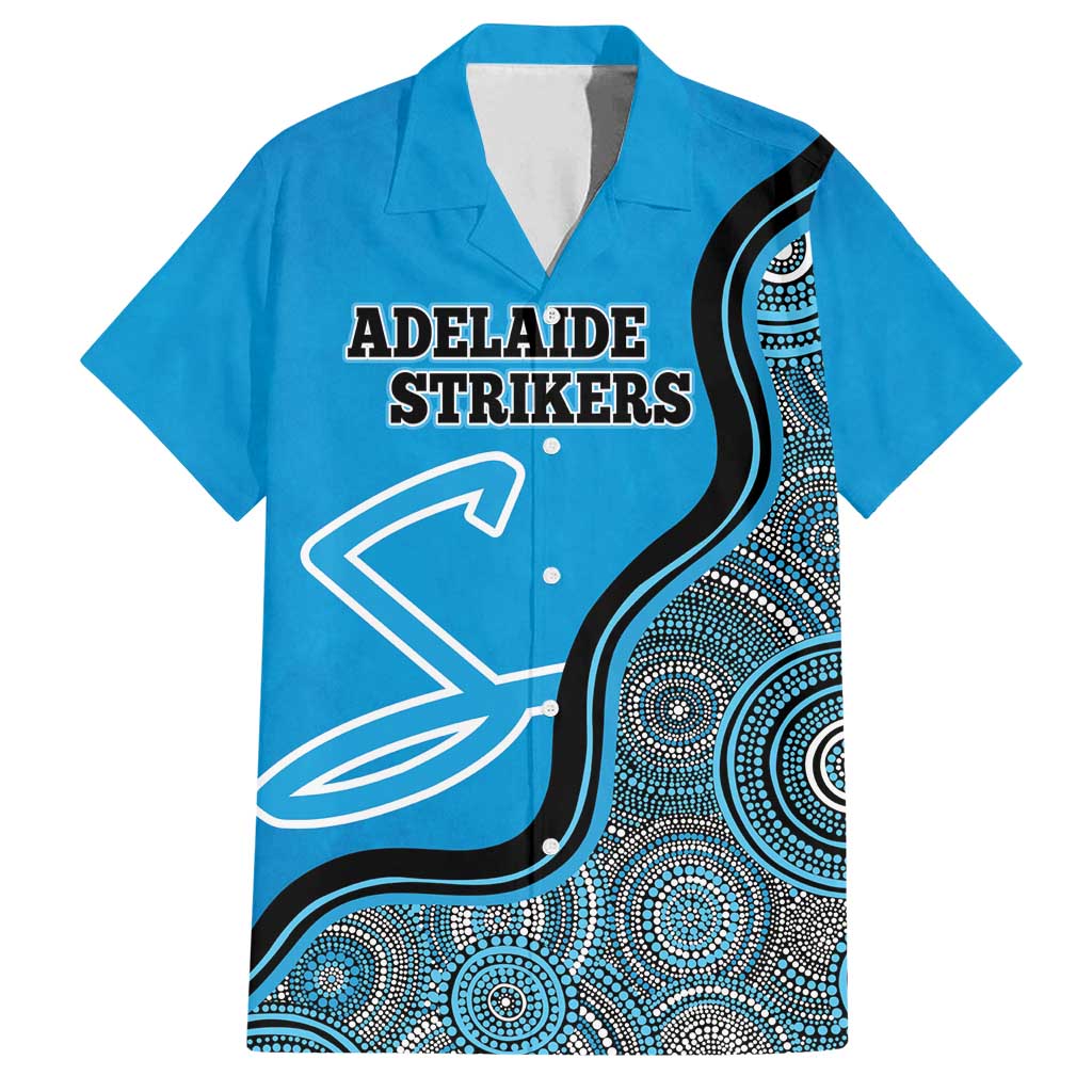 Custom Adelaide Strikers Family Matching Puletasi and Hawaiian Shirt Indigenous Art - Grunge Style