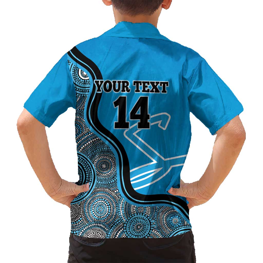 Custom Adelaide Strikers Family Matching Summer Maxi Dress and Hawaiian Shirt Indigenous Art - Grunge Style
