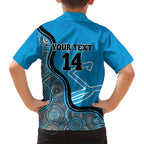 Custom Adelaide Strikers Family Matching Summer Maxi Dress and Hawaiian Shirt Indigenous Art - Grunge Style