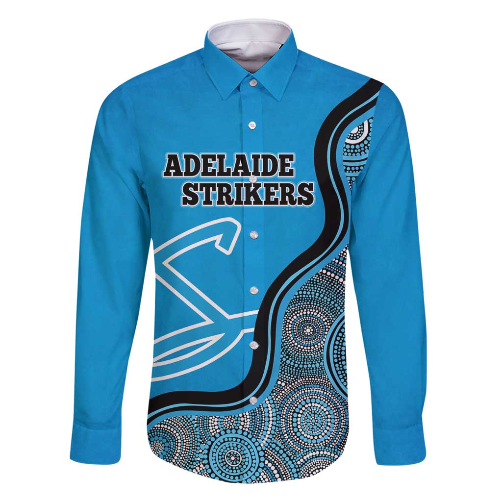 Custom Adelaide Strikers Family Matching Summer Maxi Dress and Hawaiian Shirt Indigenous Art - Grunge Style
