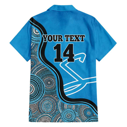 Custom Adelaide Strikers Family Matching Tank Maxi Dress and Hawaiian Shirt Indigenous Art - Grunge Style