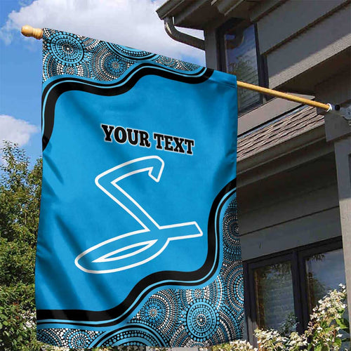Custom Adelaide Strikers Garden Flag Indigenous Art - Grunge Style