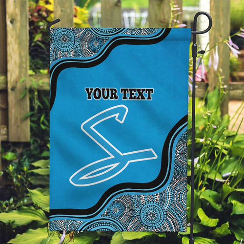 Custom Adelaide Strikers Garden Flag Indigenous Art - Grunge Style