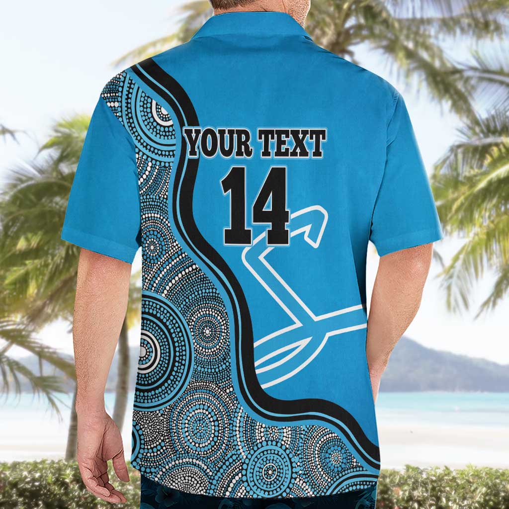 Custom Adelaide Strikers Hawaiian Shirt Indigenous Art - Grunge Style