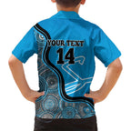 Custom Adelaide Strikers Hawaiian Shirt Indigenous Art - Grunge Style