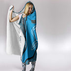 Custom Adelaide Strikers Hooded Blanket Indigenous Art - Grunge Style