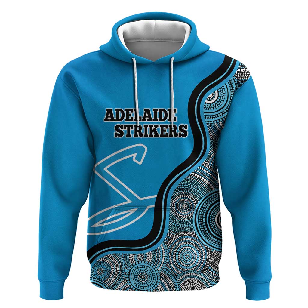 Custom Adelaide Strikers Hoodie Indigenous Art - Grunge Style