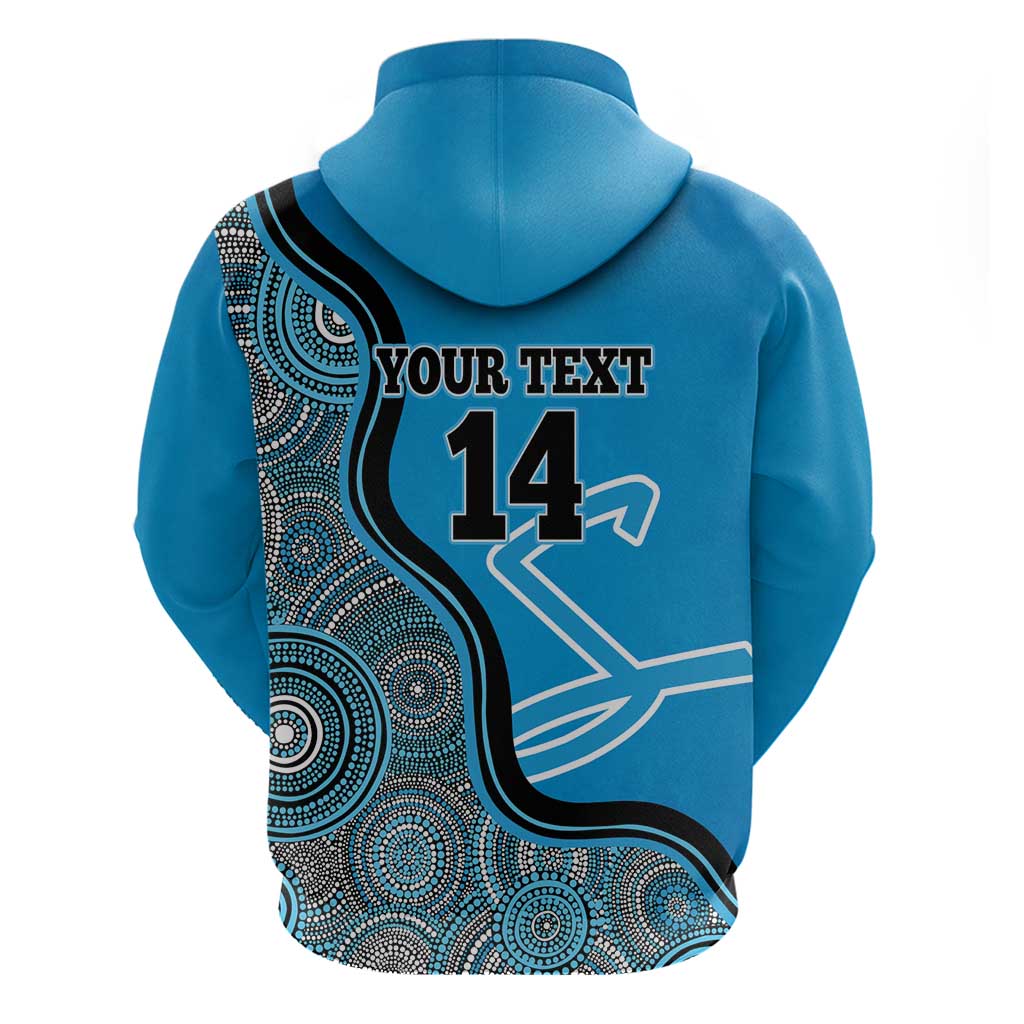 Custom Adelaide Strikers Hoodie Indigenous Art - Grunge Style
