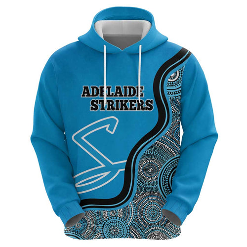 Custom Adelaide Strikers Hoodie Indigenous Art - Grunge Style
