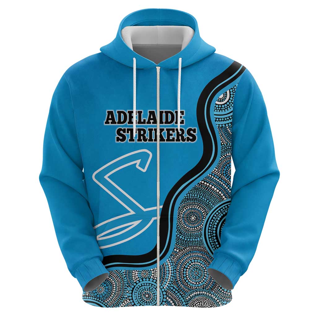 Custom Adelaide Strikers Hoodie Indigenous Art - Grunge Style