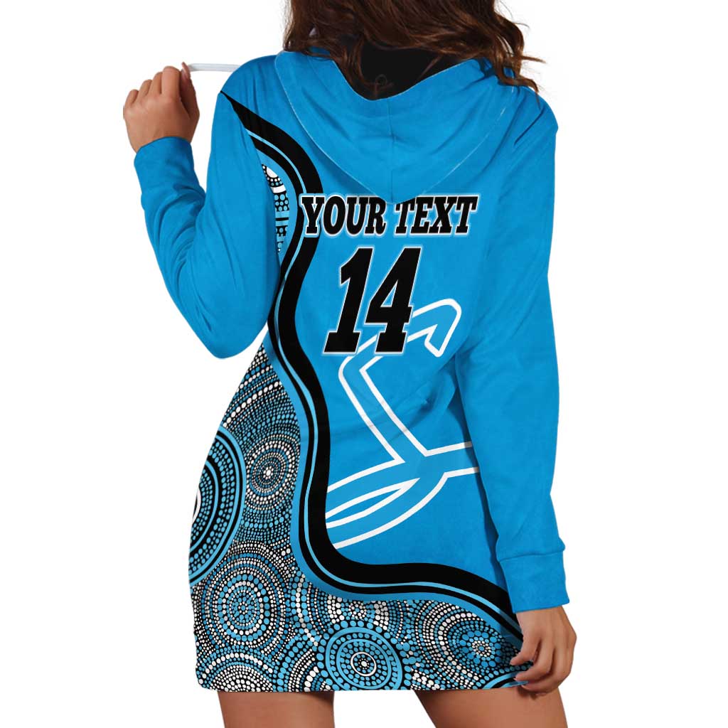 Custom Adelaide Strikers Hoodie Dress Indigenous Art - Grunge Style