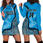 Custom Adelaide Strikers Hoodie Dress Indigenous Art - Grunge Style