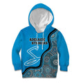 Custom Adelaide Strikers Kid Hoodie Indigenous Art - Grunge Style