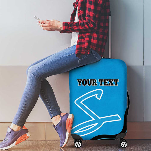 Custom Adelaide Strikers Luggage Cover Indigenous Art - Grunge Style