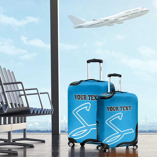 Custom Adelaide Strikers Luggage Cover Indigenous Art - Grunge Style