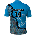 Custom Adelaide Strikers Polo Shirt Indigenous Art - Grunge Style