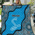 Custom Adelaide Strikers Quilt Indigenous Art - Grunge Style