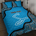 Custom Adelaide Strikers Quilt Bed Set Indigenous Art - Grunge Style