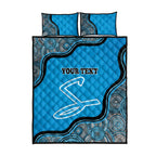 Custom Adelaide Strikers Quilt Bed Set Indigenous Art - Grunge Style