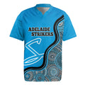 Custom Adelaide Strikers Rugby Jersey Indigenous Art - Grunge Style