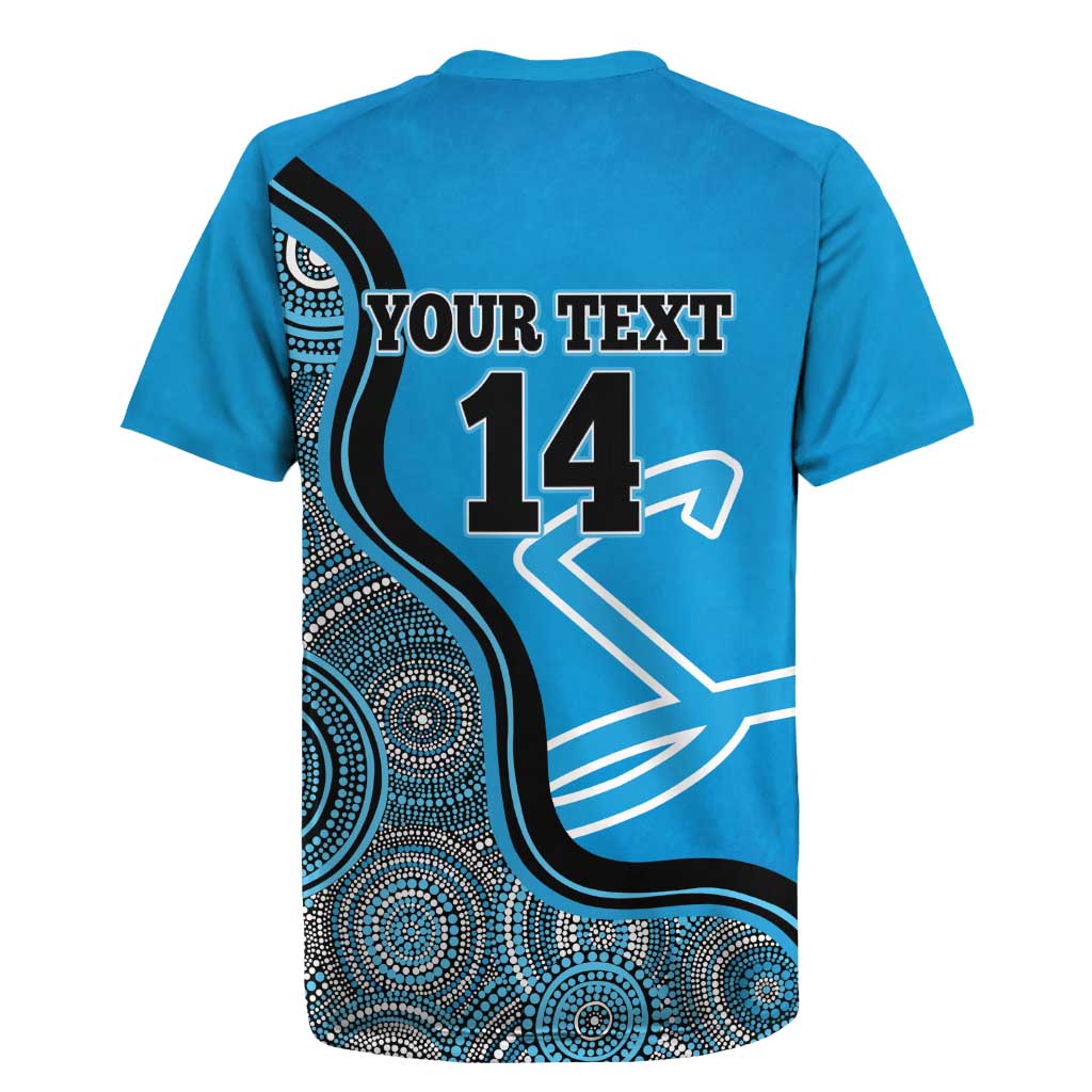 Custom Adelaide Strikers Rugby Jersey Indigenous Art - Grunge Style