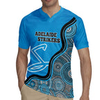 Custom Adelaide Strikers Rugby Jersey Indigenous Art - Grunge Style