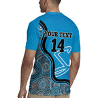 Custom Adelaide Strikers Rugby Jersey Indigenous Art - Grunge Style