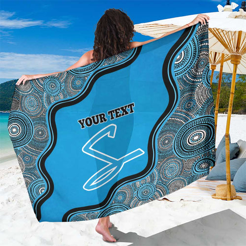 Custom Adelaide Strikers Sarong Indigenous Art - Grunge Style